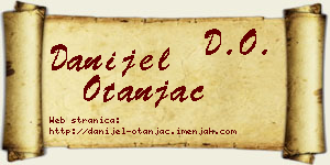 Danijel Otanjac vizit kartica